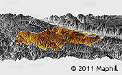 Physical Panoramic Map of Honghe, desaturated