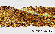 Physical Panoramic Map of Honghe