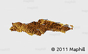 Physical Panoramic Map of Honghe, single color outside