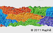 Political Panoramic Map of Honghe