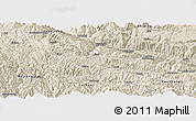 Shaded Relief Panoramic Map of Honghe