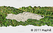 Shaded Relief Panoramic Map of Honghe, satellite outside