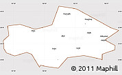 Classic Style Simple Map of Honghe, cropped outside