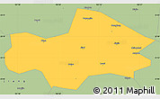 Savanna Style Simple Map of Honghe