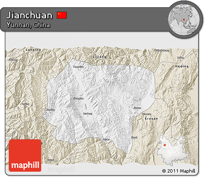 Classic Style 3D Map of Jianchuan