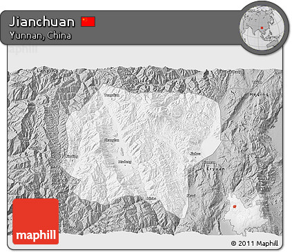 Gray 3D Map of Jianchuan