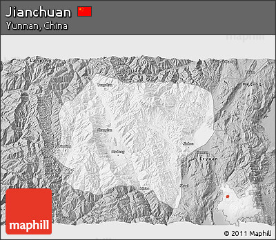 Gray 3D Map of Jianchuan