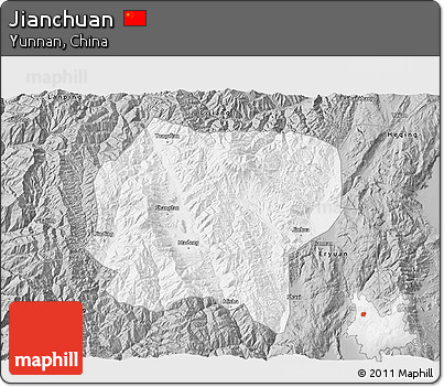 Gray 3D Map of Jianchuan
