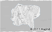 Gray 3D Map of Jianchuan, single color outside