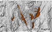 Physical 3D Map of Jianchuan, lighten, desaturated