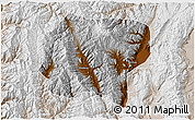 Physical 3D Map of Jianchuan, lighten