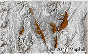 Physical 3D Map of Jianchuan, lighten, semi-desaturated