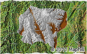Physical 3D Map of Jianchuan, satellite outside