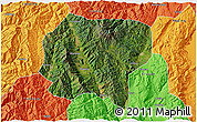 Satellite 3D Map of Jianchuan, political outside