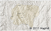 Shaded Relief 3D Map of Jianchuan, lighten