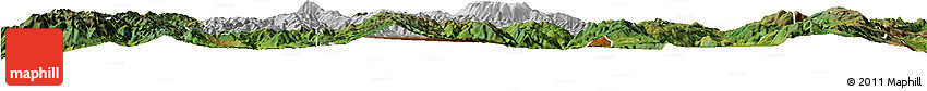 Physical Horizon Map of Jianchuan, satellite outside