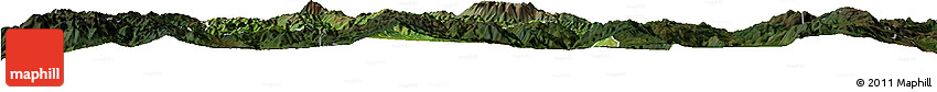 Satellite Horizon Map of Jianchuan, darken