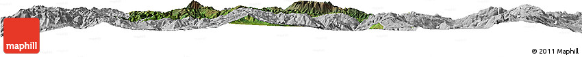 Satellite Horizon Map of Jianchuan, lighten, desaturated Satellite Horizon Map of Jianchuan, lighten, desaturated