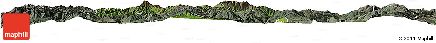 Satellite Horizon Map of Jianchuan, semi-desaturated