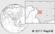 Blank Location Map of Jianchuan, highlighted country