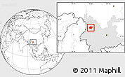 Blank Location Map of Jianchuan, highlighted parent region