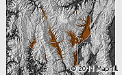 Physical Map of Jianchuan, desaturated