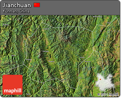 Satellite Map of Jianchuan