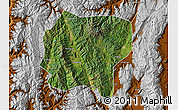 Satellite Map of Jianchuan, physical outside