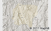 Shaded Relief Map of Jianchuan, semi-desaturated