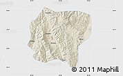 Shaded Relief Map of Jianchuan, single color outside
