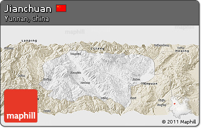 Classic Style Panoramic Map of Jianchuan