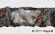 Physical Panoramic Map of Jianchuan, darken