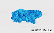 Political Panoramic Map of Jianchuan, cropped outside