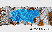 Political Panoramic Map of Jianchuan, physical outside