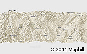 Shaded Relief Panoramic Map of Jianchuan