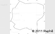 Blank Simple Map of Jianchuan, cropped outside, no labels