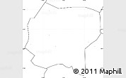 Blank Simple Map of Jianchuan, no labels