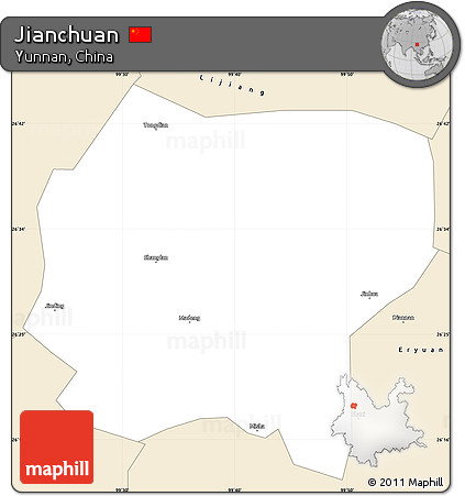 Classic Style Simple Map of Jianchuan