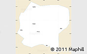 Classic Style Simple Map of Jianchuan, single color outside