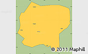 Savanna Style Simple Map of Jianchuan, cropped outside