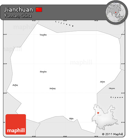Silver Style Simple Map of Jianchuan