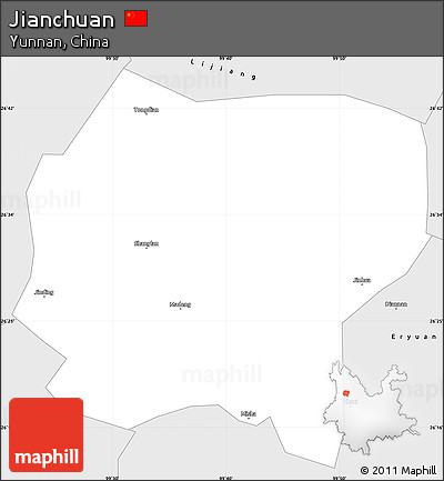 Silver Style Simple Map of Jianchuan