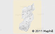 Classic Style 3D Map of Jianshui, single color outside
