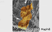 Physical 3D Map of Jianshui, desaturated