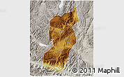 Physical 3D Map of Jianshui, lighten, semi-desaturated