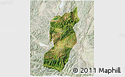 Satellite 3D Map of Jianshui, lighten