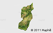 Satellite 3D Map of Jianshui, single color outside
