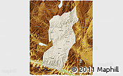 Shaded Relief 3D Map of Jianshui, physical outside