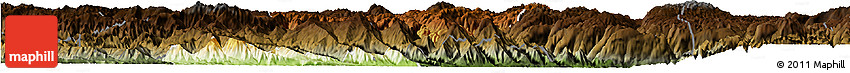 Physical Horizon Map of Jianshui, darken