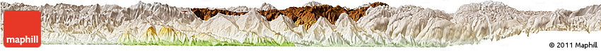 Physical Horizon Map of Jianshui, lighten